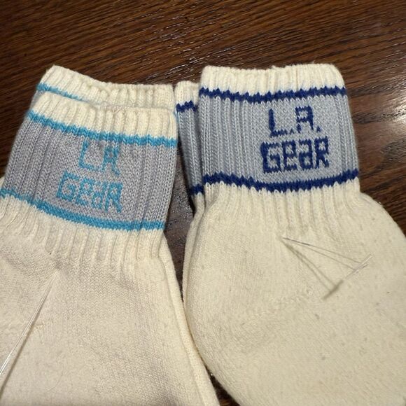 L.A. Gear Crew Socks  Vintage Deadstock New Rare Original Size 9-11 - Picture 5 of 6